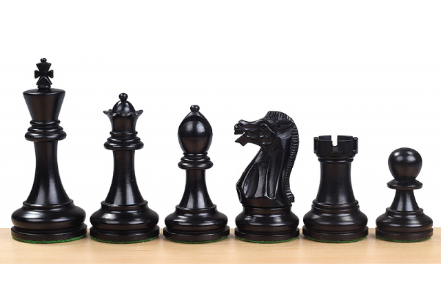 Piezas de ajedrez Executive ebonisadas 4''
